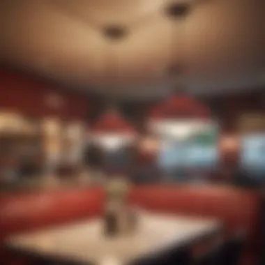 Vintage diner light fixtures with a retro vibe