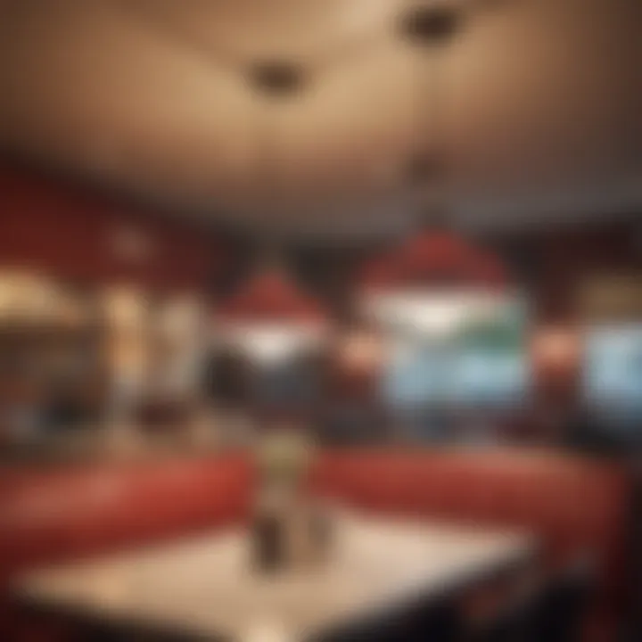 Vintage diner light fixtures with a retro vibe