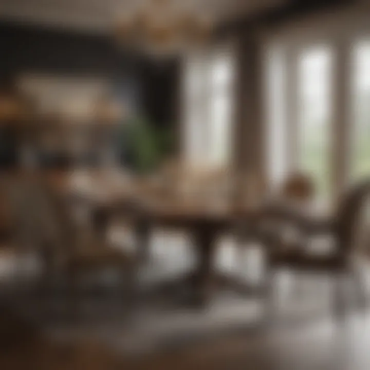Downing oval dining table set for an elegant dinner party