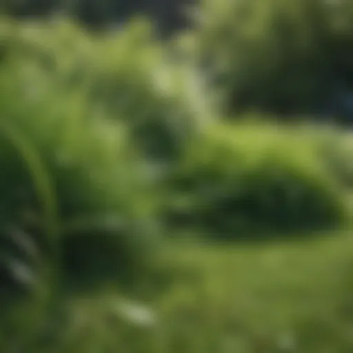 Lush green lawn showcasing various fast-growing grass types
