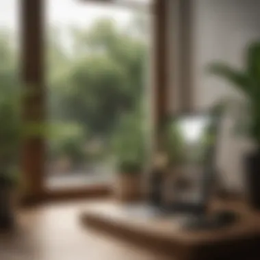 Digital device showcasing an online home and garden magazine