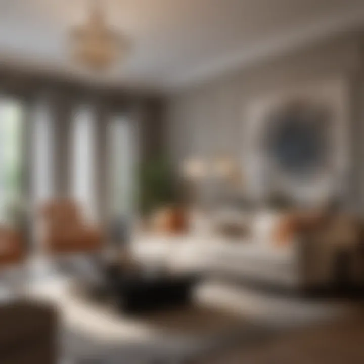 Elegant living room adorned with contemporary decor