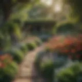 Lush garden layout featuring seasonal blooms