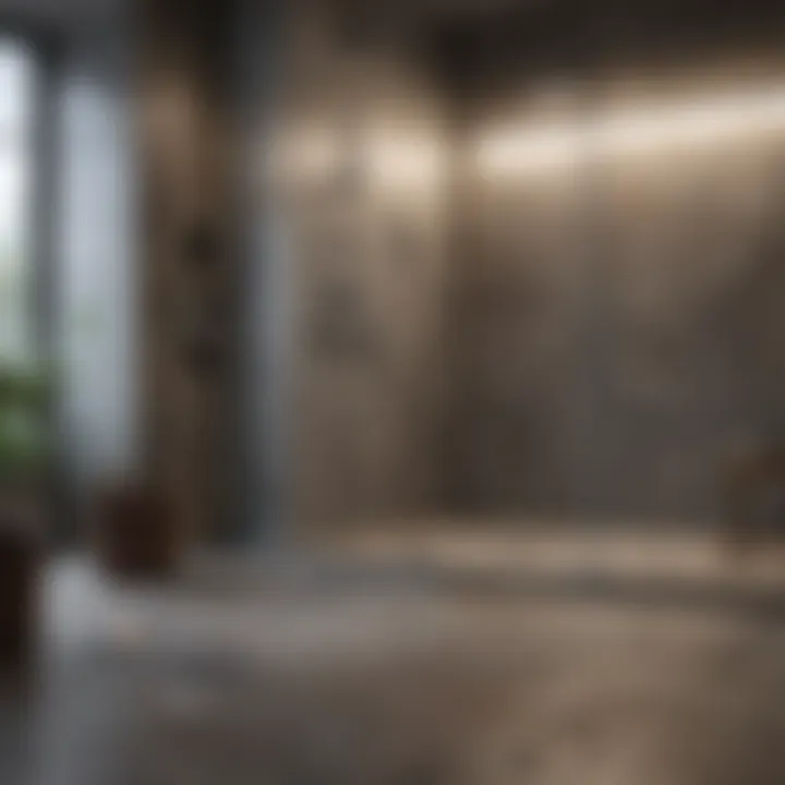 Maintenance tips for large format tiles in a shower