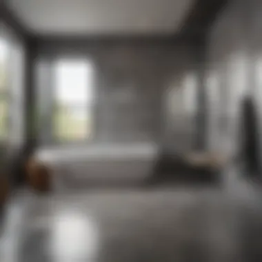 Creative Layouts with Large Format Tiles Stylish bathroom featuring large format tiles in a creative layout