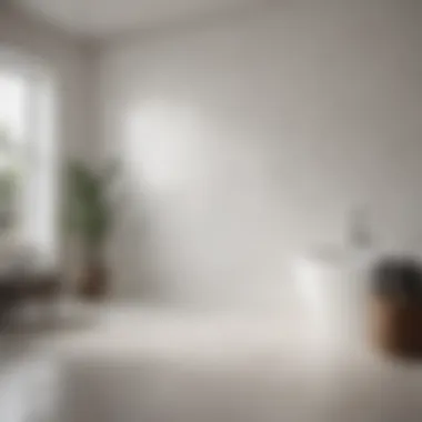 Sophisticated Aesthetic of White Wall Tiles Elegant large white wall tiles in a modern living room setting
