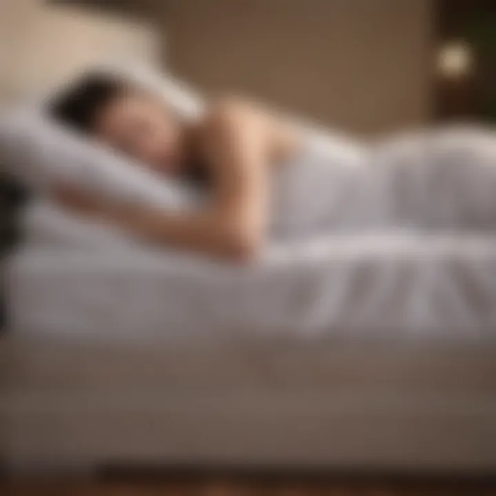 Illustration of sleep positions and their impact on pressure points