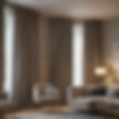 Elegant No Drill Curtain Rods in Living Room Elegant no drill curtain rods in a stylish living room