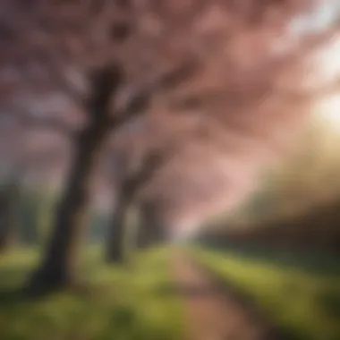 Ecological Contributions of Cherry Trees Ecological benefits of cherry trees, highlighting wildlife interactions