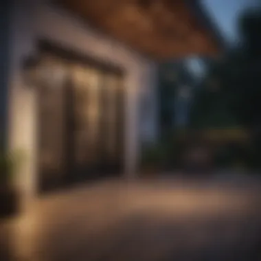 Stylish porch adorned with various types of hanging lights