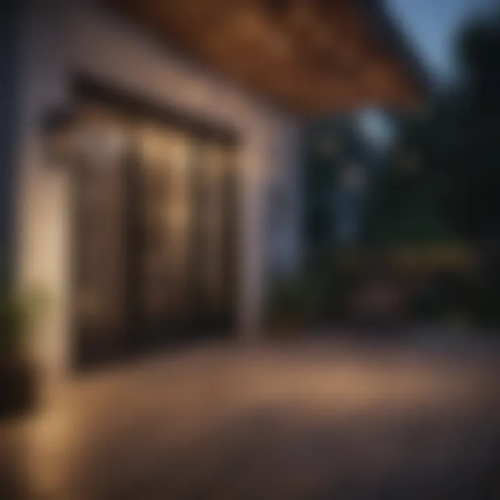 Stylish porch adorned with various types of hanging lights