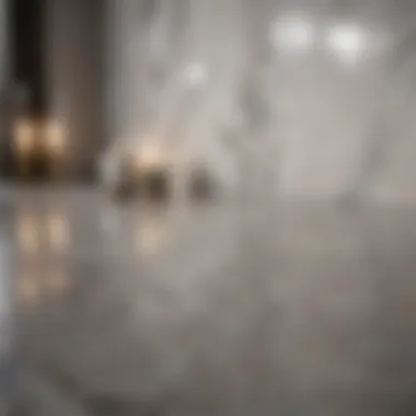Luxurious Marble Effect Porcelain Tiles Luxurious porcelain tile arrangement with a marble effect.
