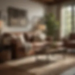 Elegant Pottery Barn sleeper couch in a cozy living room setting
