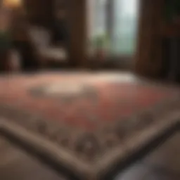Elegant rug showcasing intricate patterns and textures