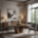 Elegant RH dining table set in a stylish dining room