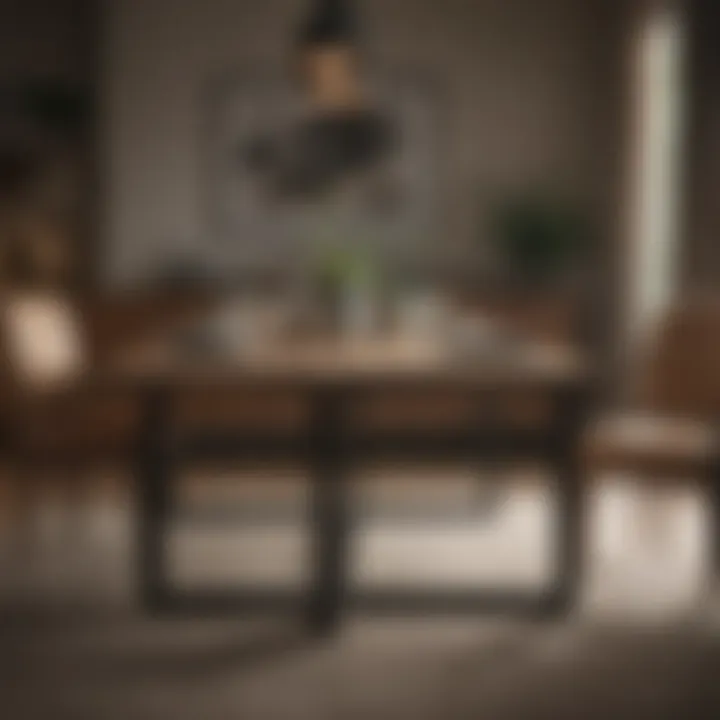 Various styles of RH dining tables displayed together