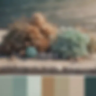 Color palette inspiration board featuring seaside hues