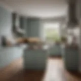 Elegant Shaker kitchen featuring minimalist cabinetry and timeless design