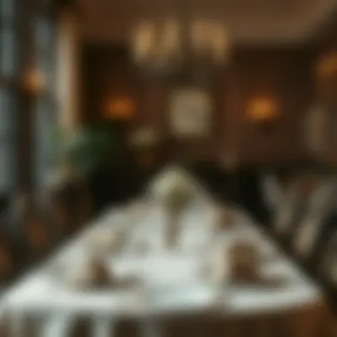 Classic formal tablescape with fine dining elements and sophisticated decor