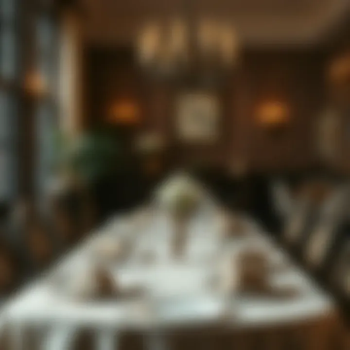 Classic formal tablescape with fine dining elements and sophisticated decor