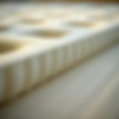 Quality Construction of Tempur Material Close-up of Tempur material demonstrating construction quality