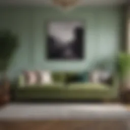 Sophisticated Living Room with Sage Green Couch