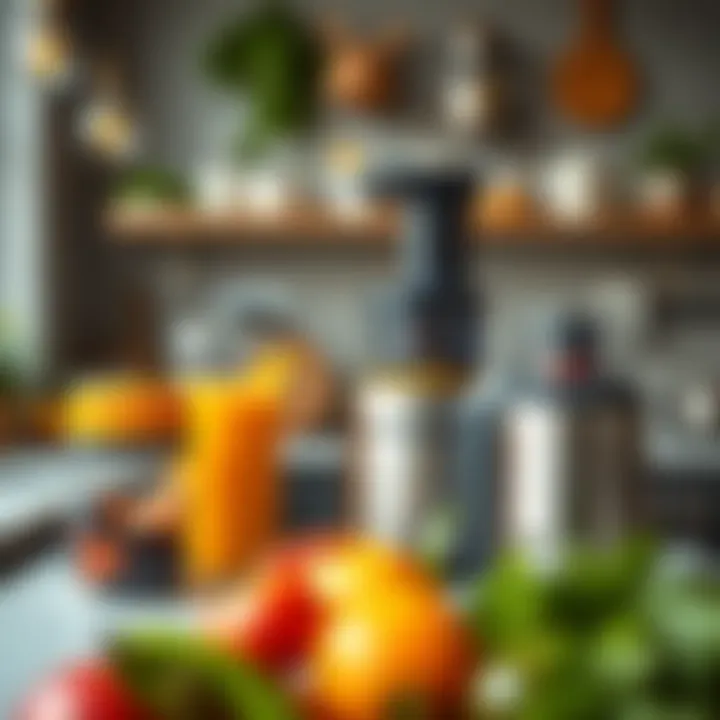 A comparison chart of juicer features and specifications