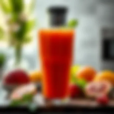 A delightful glass of fresh juice representing quality and freshness