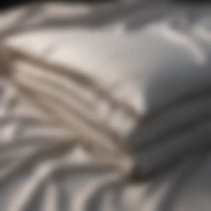 Illustration of different fabric types for bed sheets