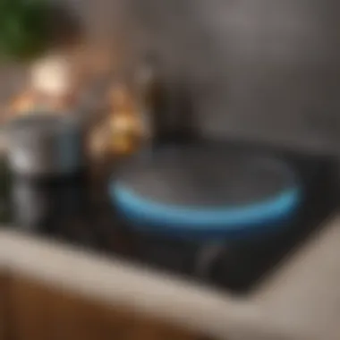 Sleek electric stovetop with smooth surface