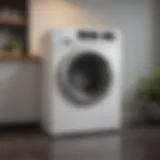 Modern top loader washing machine with a sleek design