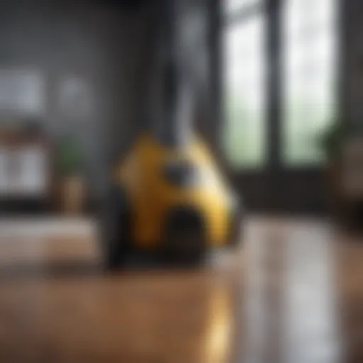 An advanced vacuum cleaner showcasing innovative technology