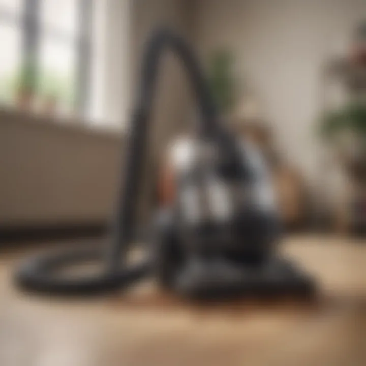 Infographic illustrating vacuum cleaners' impact on indoor air quality