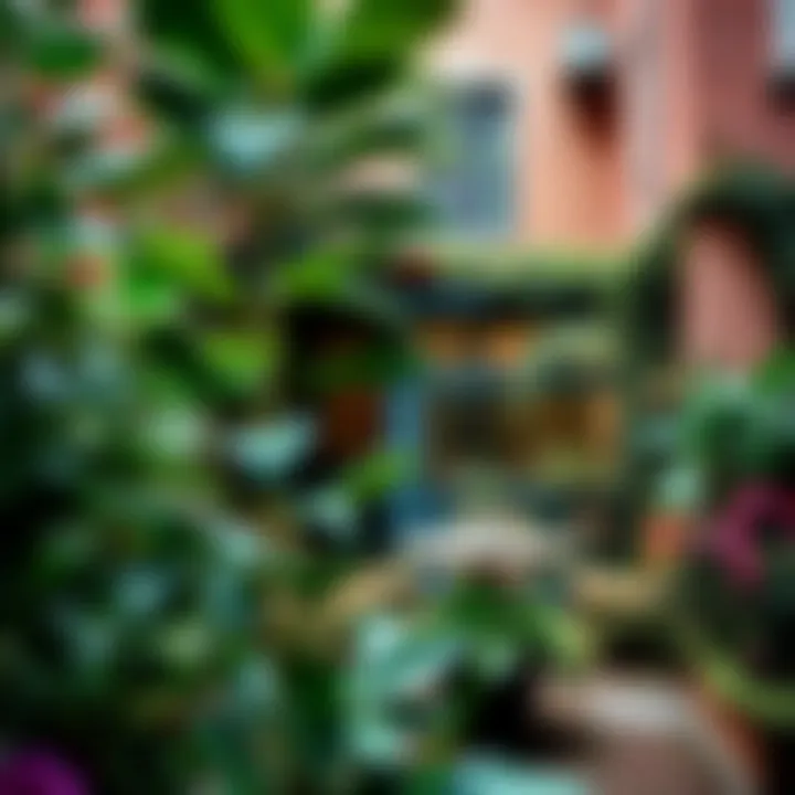 Urban Oasis: Green Spaces in the City Lush garden in a West Village backyard