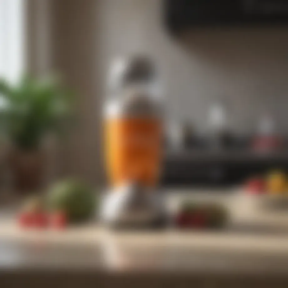 Sleek design of the Magic Bullet Blender showcasing its compact size