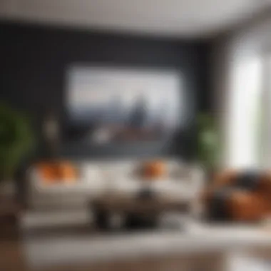 Modern Living Room Aesthetics A beautifully designed living room showcasing contemporary interior design principles