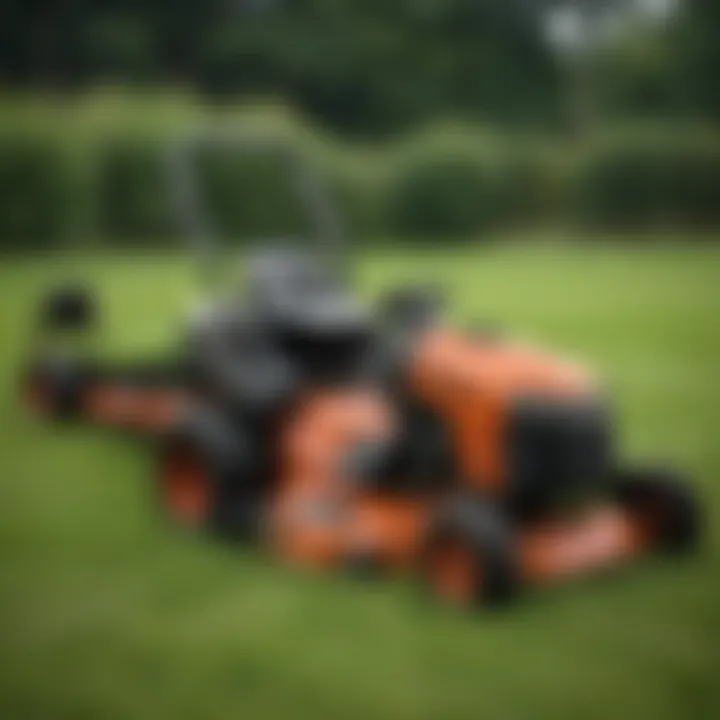 Comparison chart of pricing and maintenance requirements among leading lawn mowers