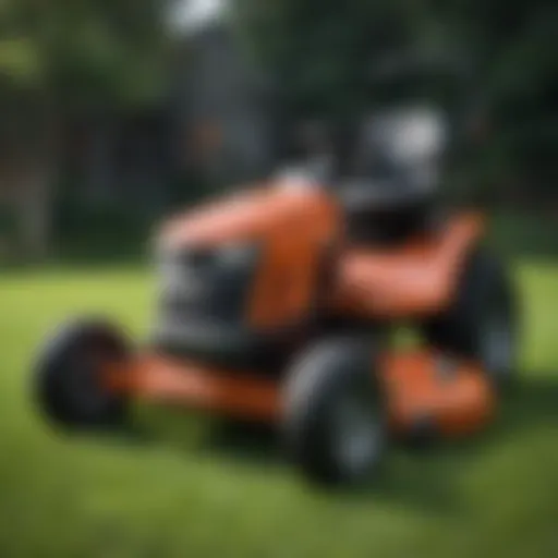 Overview of the premier lawn mower showcasing its design and features