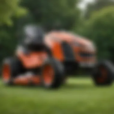 Close-up of key specifications and features of the top-rated lawn mower