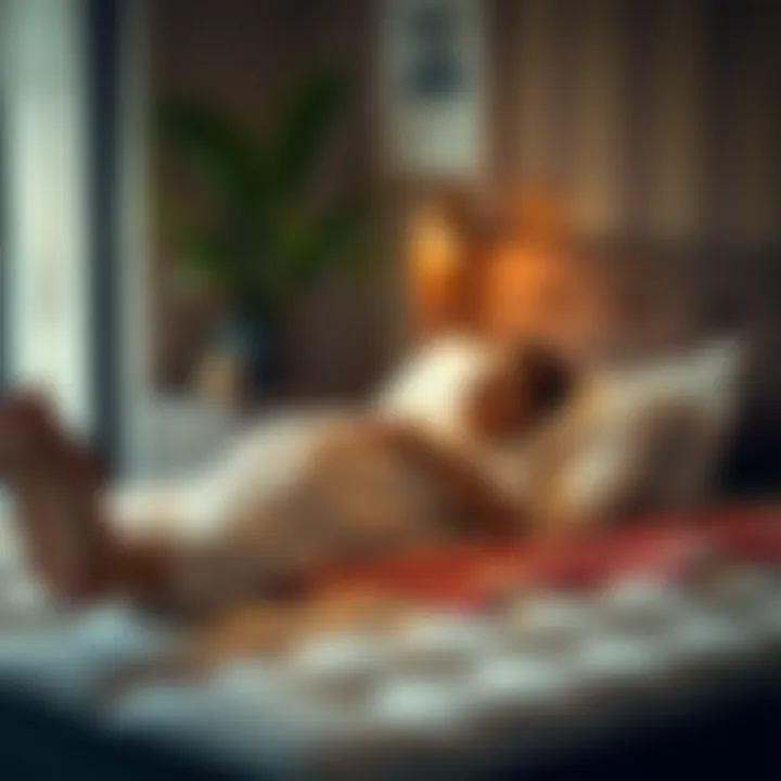 Comfort on a Firm Mattress Person relaxing on a firm mattress demonstrating comfort