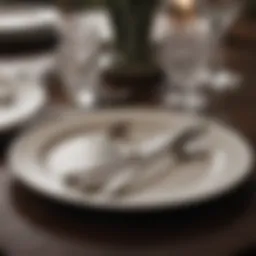 A beautifully arranged flatware set on a dining table