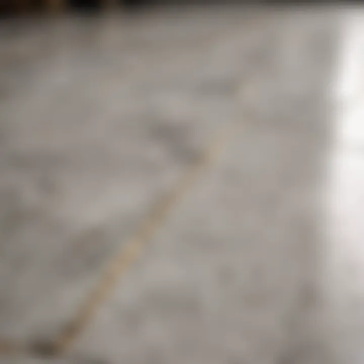 An elegant marble floor with intricate veining, emphasizing its luxurious appeal.