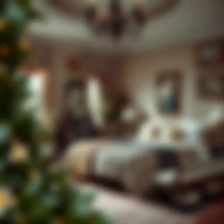 Victorian bedroom featuring rich textiles and decor