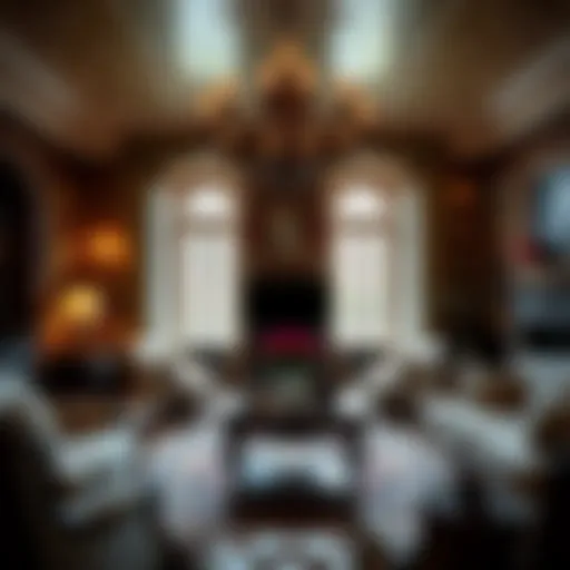Luxurious Victorian living room with ornate furnishings
