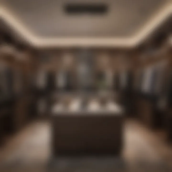 Aesthetic enhancement ideas for a luxurious closet feel