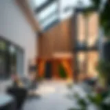 Stylish architectural design of a house extension