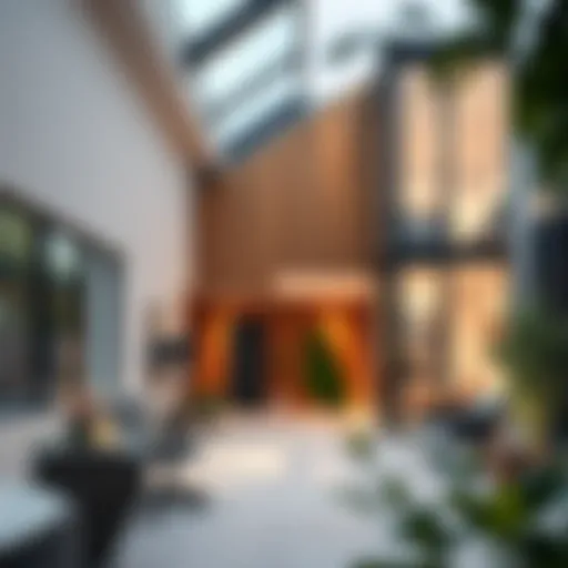 Stylish architectural design of a house extension