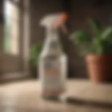 Chemical insect killer in a spray bottle