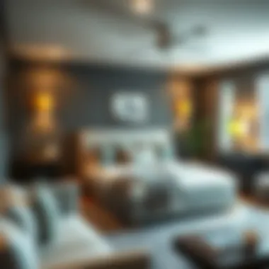 Elegant guest suite in a finished basement