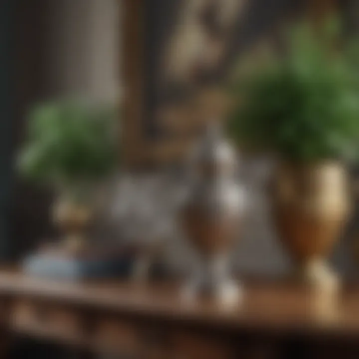 Vintage accessories enhancing French country decor
